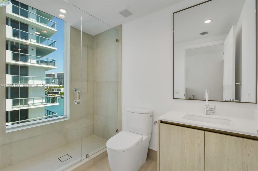 Furnished interior view inside a new home in , Miami Beach (Image 46).