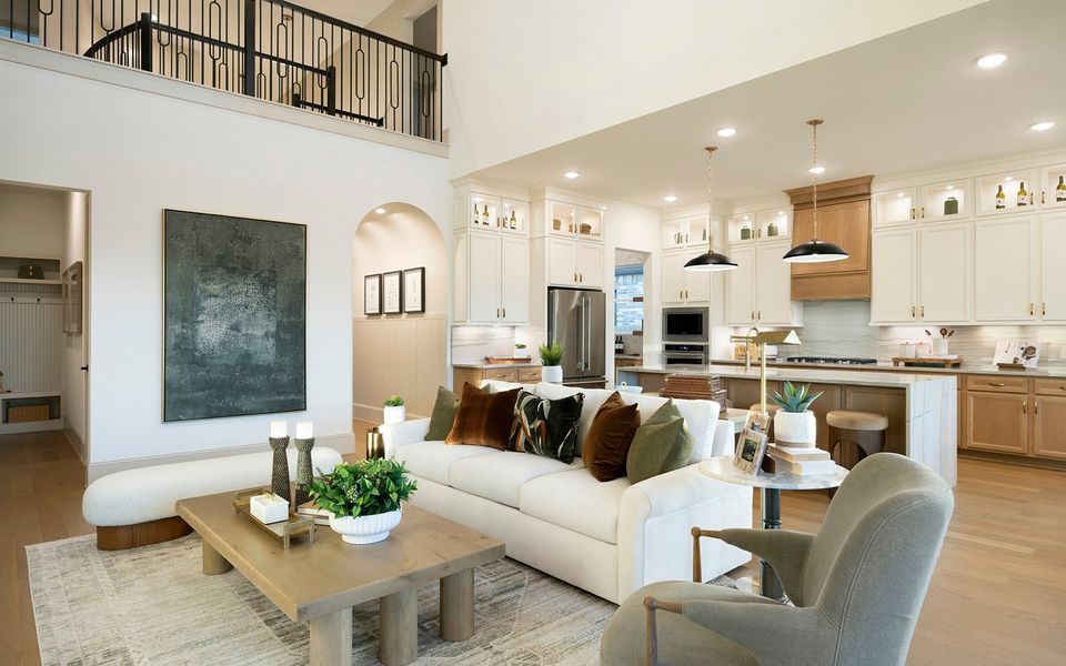 Representative furnished interior of a home built from the Broussard by Brookfield Residential in Elyson, Katy (Image 11).