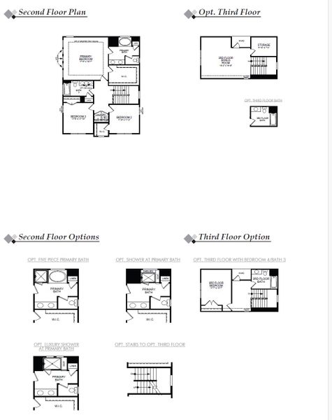 2D floor plan layout for the Abbeyville by Eastwood Homes in Marble Tree, Ball Ground, GA (Image 4).