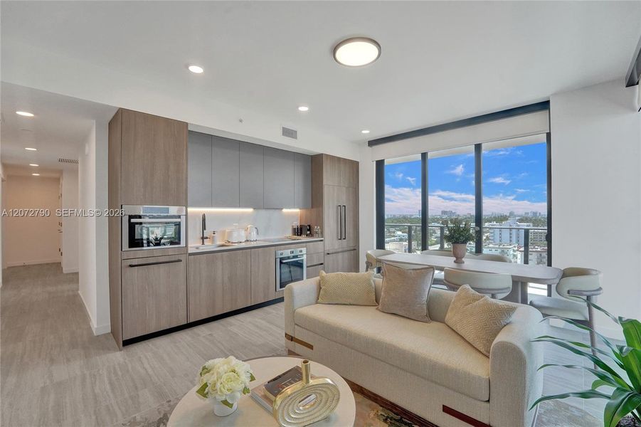 Furnished interior view inside a new home in , Miami Beach (Image 19).