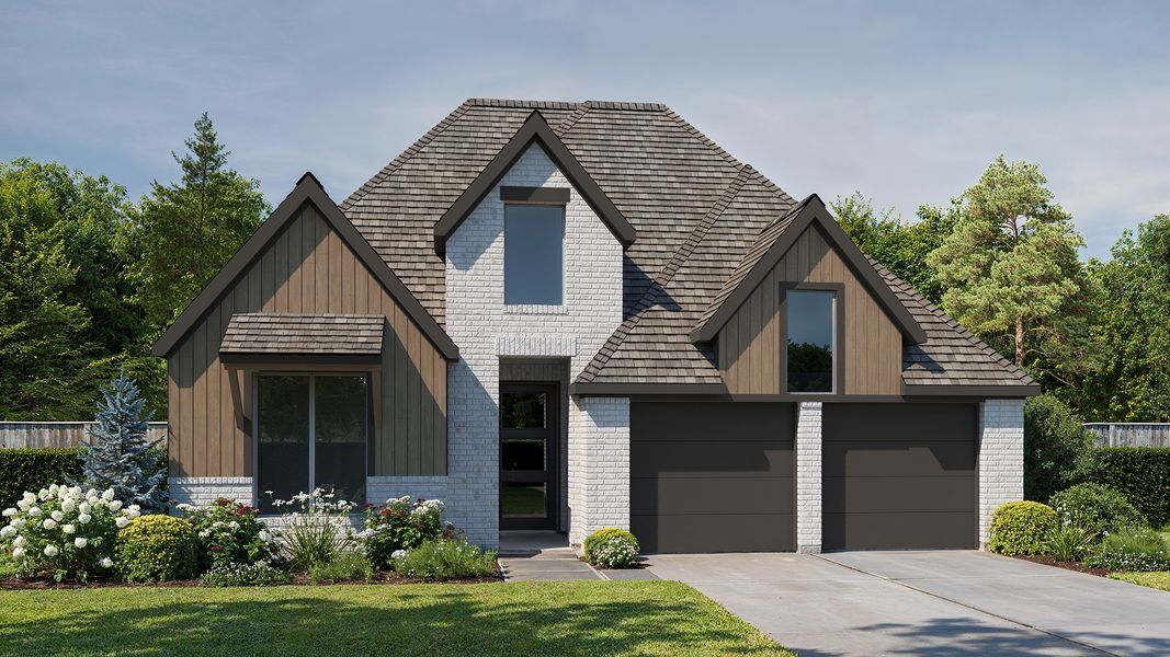 Representative exterior photo of a completed home built from the 2513W by Perry Homes in Hillstead 50', Lavon, TX (Image 21).