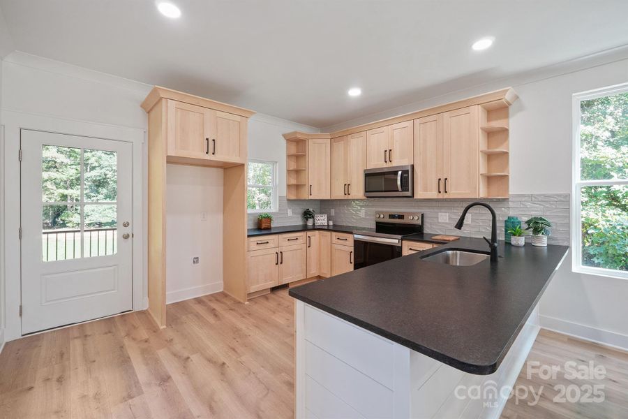 Leathered granite counter tops