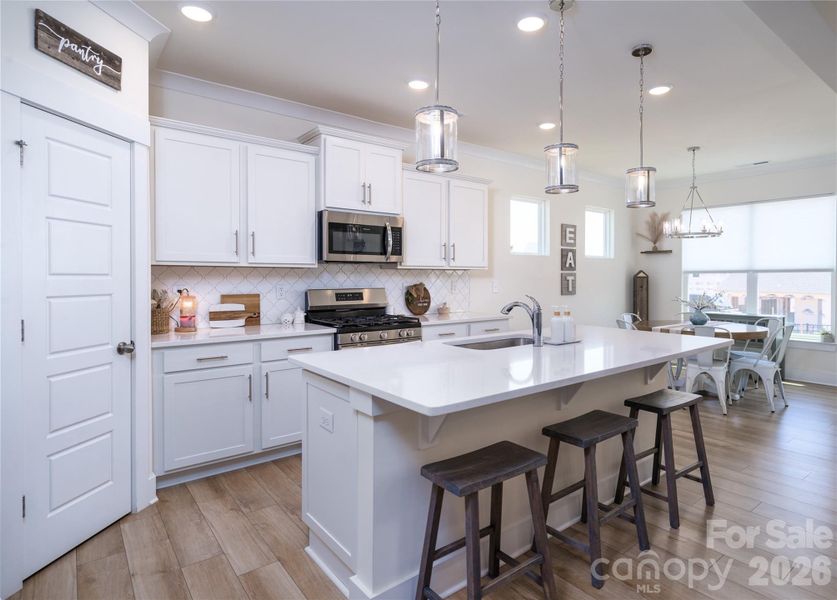 Furnished interior view inside a new home in , Sherrills Ford (Image 8).