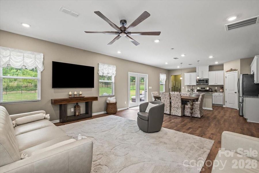 Furnished interior view inside a new home in Sanders Ridge, Troutman (Image 32).