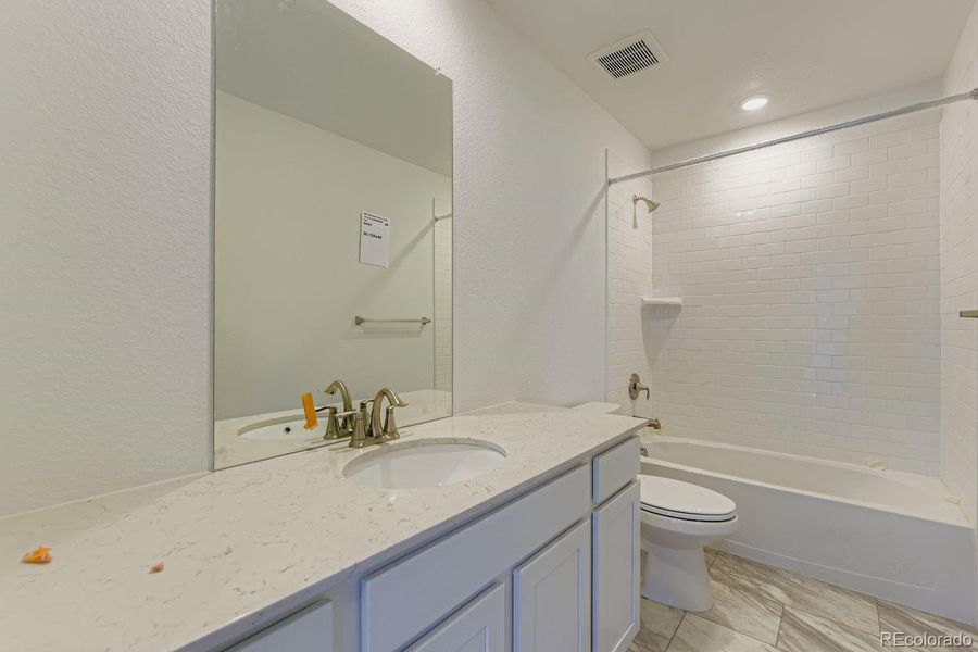 Furnished interior view inside a new home in Vermilion Creek: The Pioneer Collection, Centennial (Image 6).