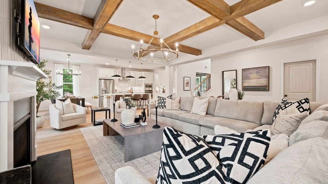 Representative furnished interior of a home built from the Rosemary II by DRB Homes in Everson, Snellville (Image 14).