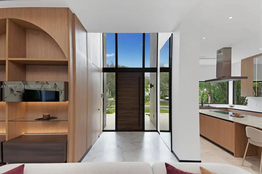 Furnished interior view inside a new home in , Miami (Image 9).