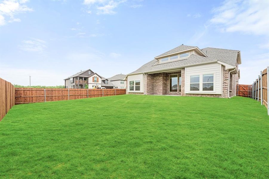 Front exterior of a new home in Hulen Trails Classic 50, Fort Worth, TX, highlighting curb appeal (Image 22). Front exterior of a new home in Hulen Trails Classic 50, Fort Worth, TX, highlighting curb appeal (Image 22).