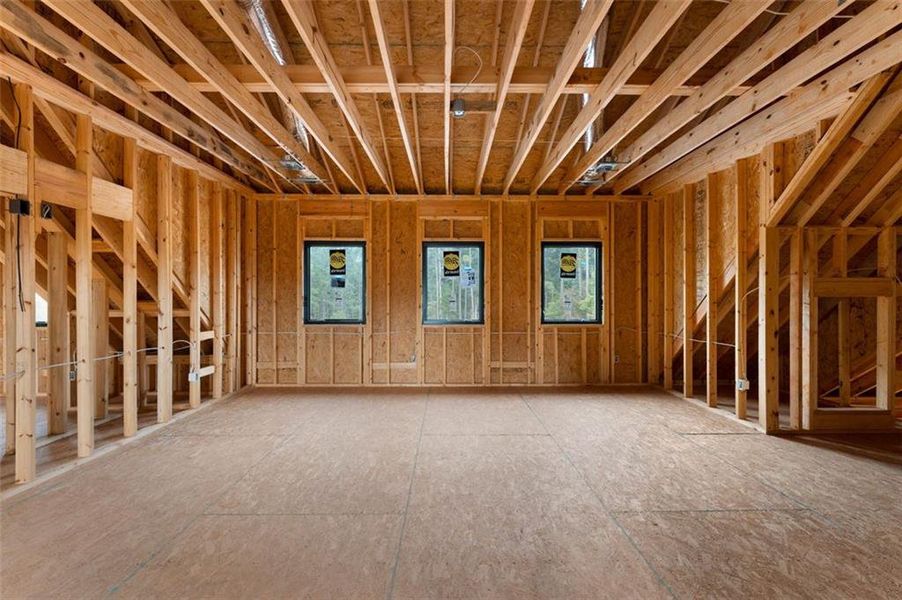 In-progress construction of a new home in , Kingston, GA (Image 46).