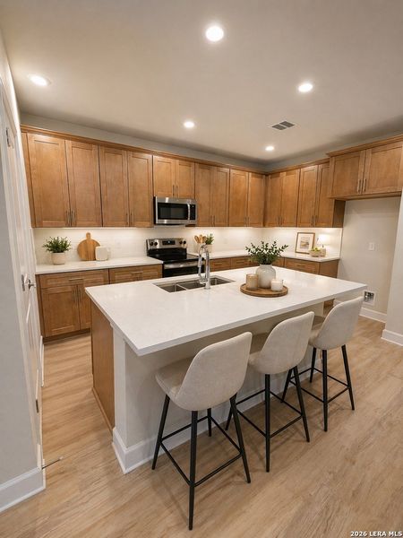 Furnished interior view inside a new home in , Spring Branch (Image 8).