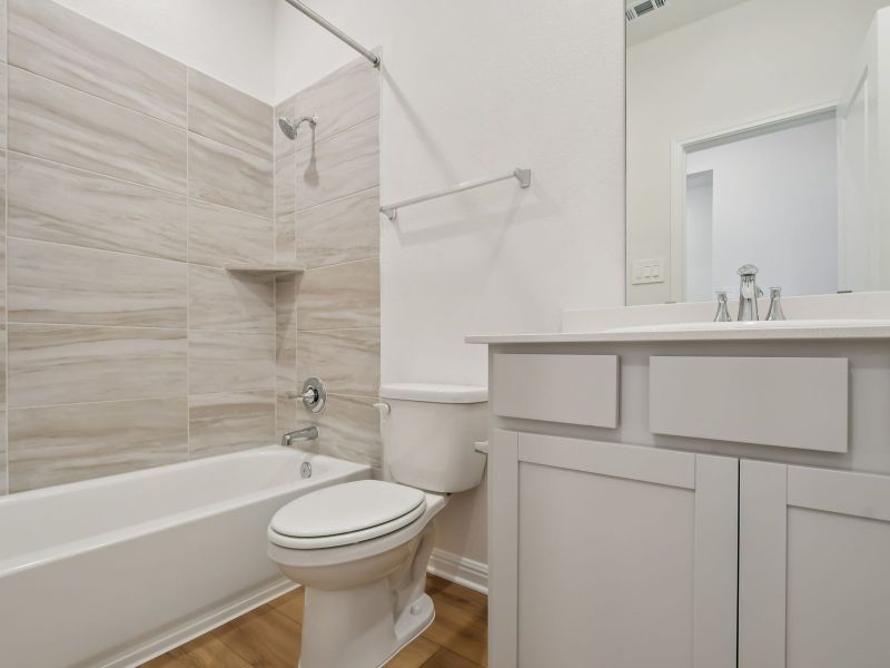 Furnished interior view inside a new home in Waterstone Crossing, Kyle (Image 5).