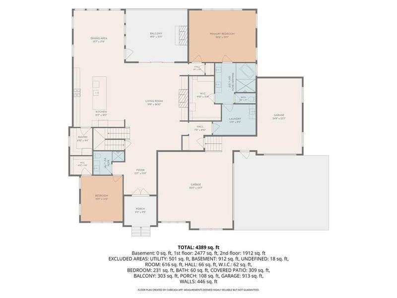 2D floor plan layout of this home in , Buford, GA (Image 5).