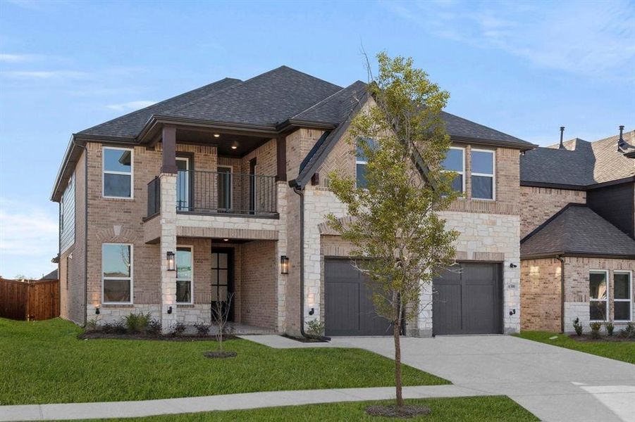 Front exterior of a new home in Edgewood Creek, Celina, TX, highlighting curb appeal (Image 25).