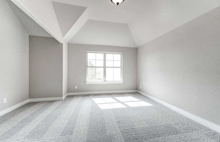 Spacious, unfurnished interior of a new home in Bridgeland 60′, Cypress (Image 44).