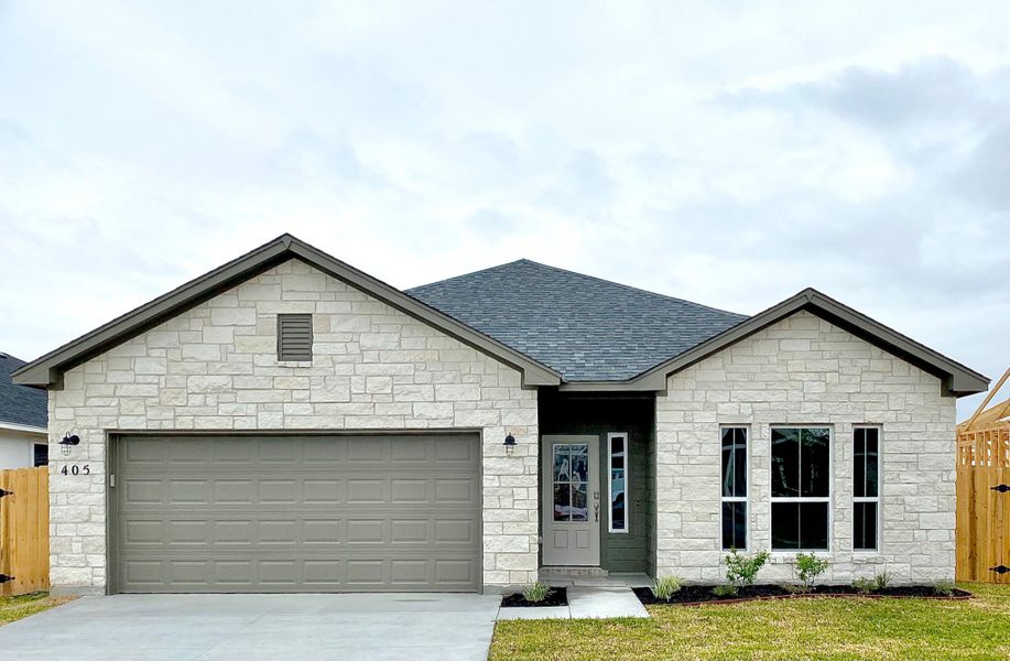 Representative exterior photo of a completed home built from the Kingsland by Steve Klein Custom Builder in TerraVista, Victoria, TX (Image 2). Representative exterior photo of a completed home built from the Kingsland by Steve Klein Custom Builder in TerraVista, Victoria, TX (Image 2).