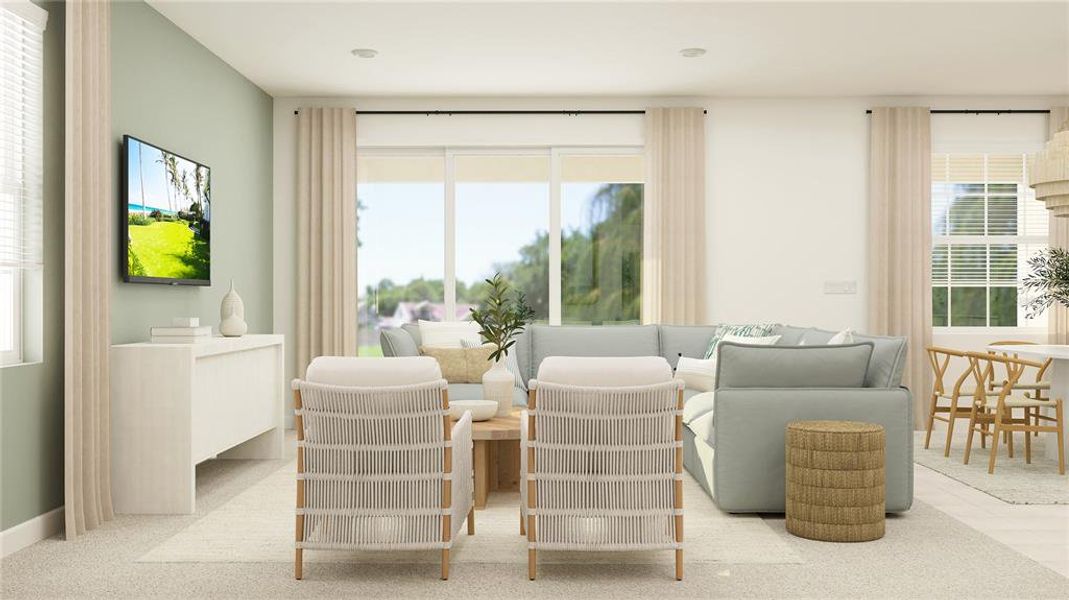 Furnished interior view inside a new home in Wellen Park Golf & Country Club, Venice (Image 3).