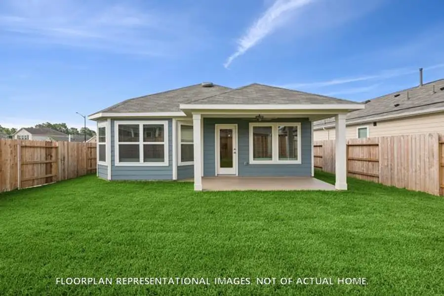 Exterior details and patio area of a home in Magnolia Ridge, Magnolia (Image 3). Exterior details and patio area of a home in Magnolia Ridge, Magnolia (Image 3).