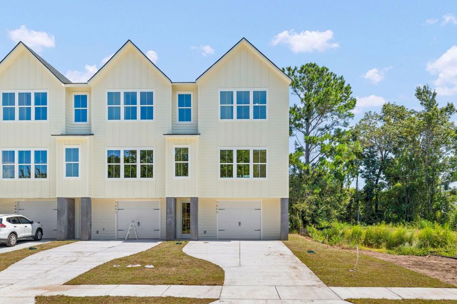 Front exterior of a new home in , Mount Pleasant, SC, highlighting curb appeal (Image 2). Front exterior of a new home in , Mount Pleasant, SC, highlighting curb appeal (Image 2).