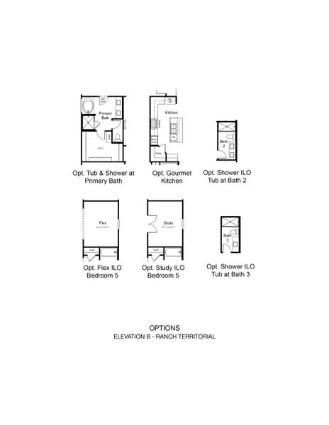 2D floor plan layout of this home in Lucero Discovery Collection, Goodyear, AZ (Image 3).