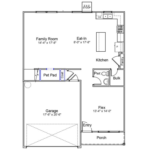 2D floor plan layout of this home in Richmond Hill, Inman, SC (Image 2). 2D floor plan layout of this home in Richmond Hill, Inman, SC (Image 2).