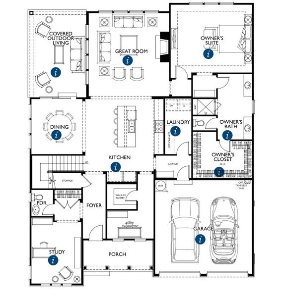 2D floor plan layout for the Huntley by Classica Homes in McLean - South Shore, Clover, SC (Image 5). 2D floor plan layout for the Huntley by Classica Homes in McLean - South Shore, Clover, SC (Image 5).