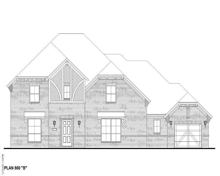 Plan 860 Elevation B