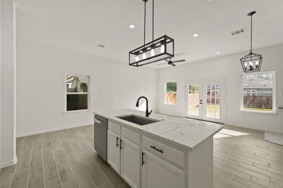 Furnished interior view inside a new home in , Houston (Image 12).