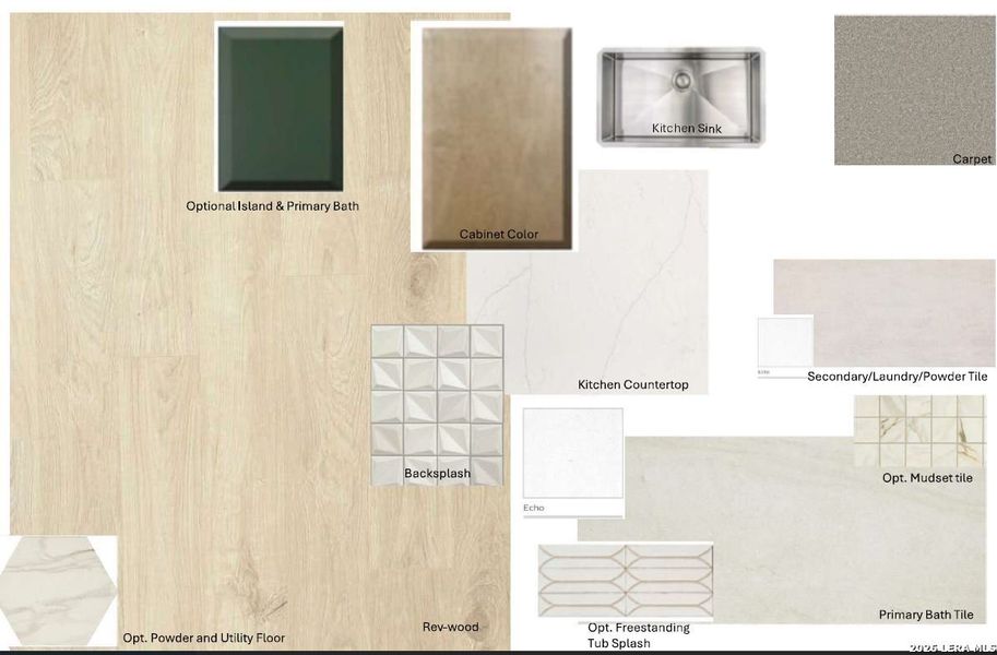 Sample of building materials used in homes in Megan's Landing, Castroville (Image 3). Sample of building materials used in homes in Megan's Landing, Castroville (Image 3).