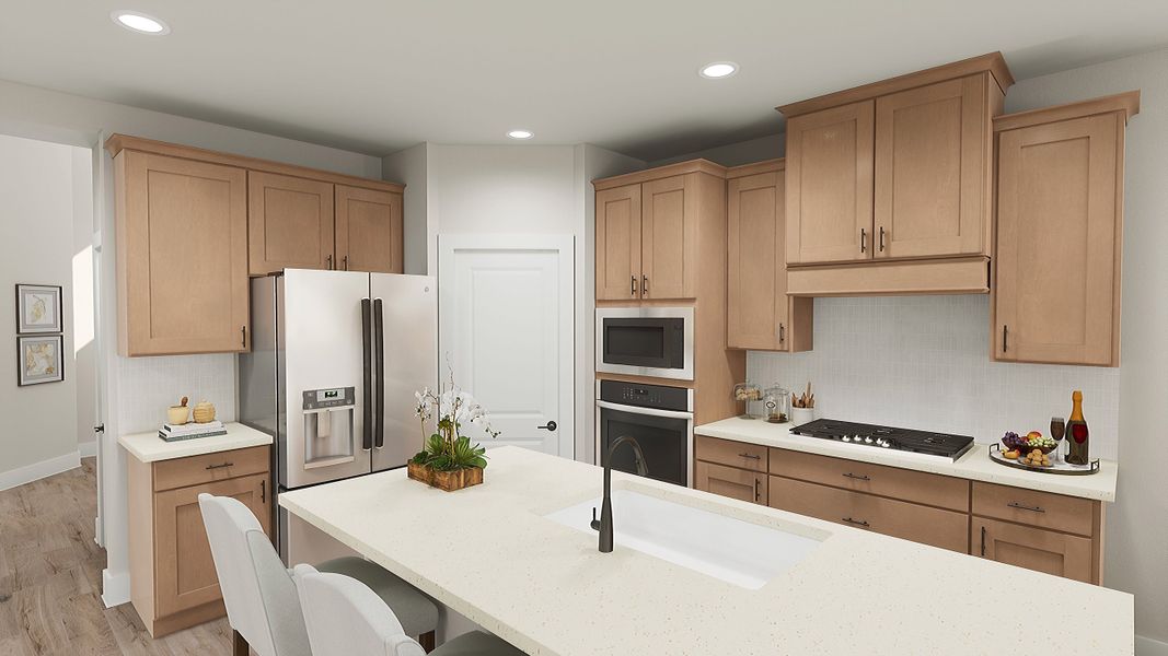 Furnished interior view inside a new home in The Meadows, Denton (Image 8).