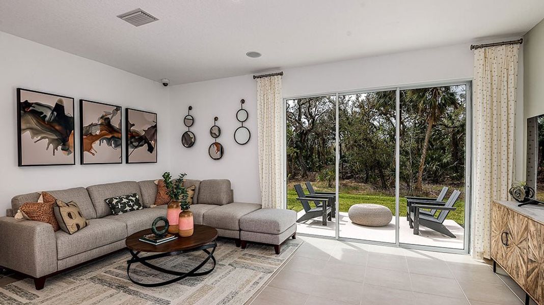 Representative furnished interior of a home built from the Marigold by Taylor Morrison in The Townhomes at Skye Ranch, Sarasota (Image 6).