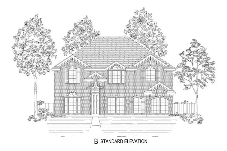 Representative rendering of the exterior for the Stonehaven 45 2R-CW by First Texas Homes (Image 11). Representative rendering of the exterior for the Stonehaven 45 2R-CW by First Texas Homes (Image 11).