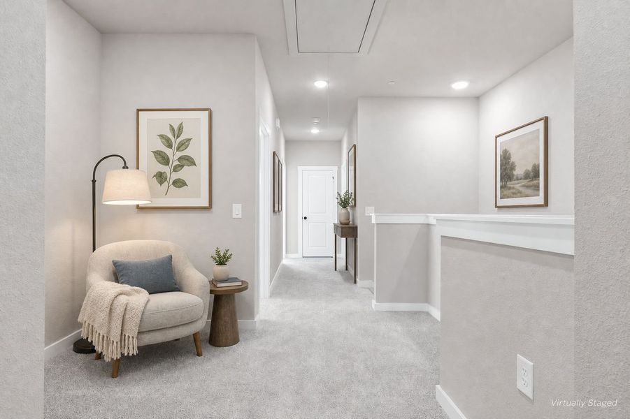 Furnished interior view inside a new home in Wildridge, Oak Point (Image 17).