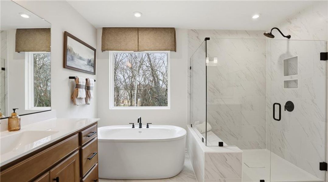 Furnished interior view inside a new home in , Dawsonville (Image 50).