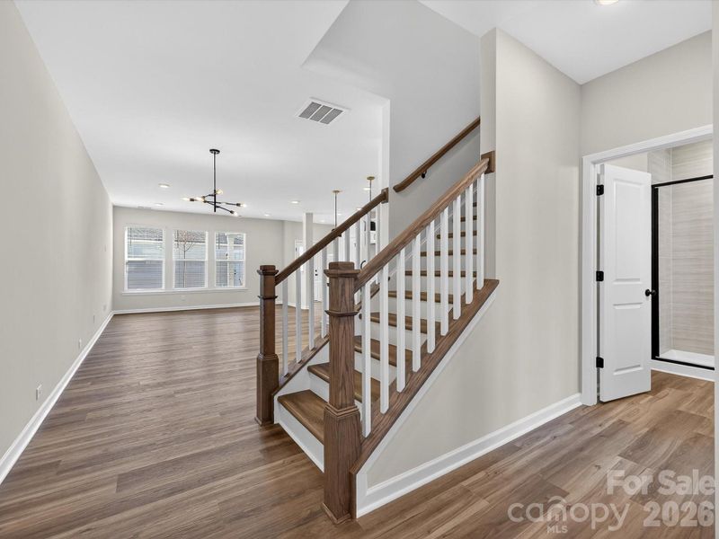 Spacious, unfurnished interior of a new home in North Creek Village, Huntersville (Image 28).