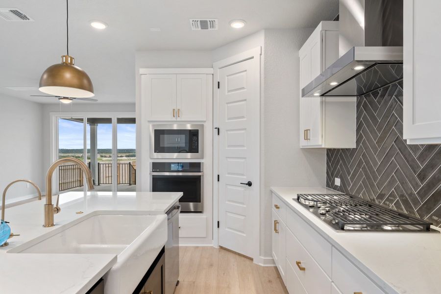 Furnished interior view inside a new home in Lariat, Liberty Hill (Image 8).