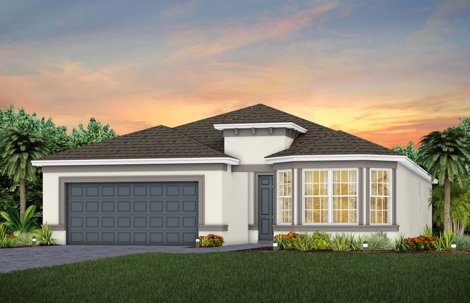 Representative exterior photo of a completed home built from the Prosperity by Del Webb in Del Webb Sunbridge, St. Cloud, FL (Image 24).