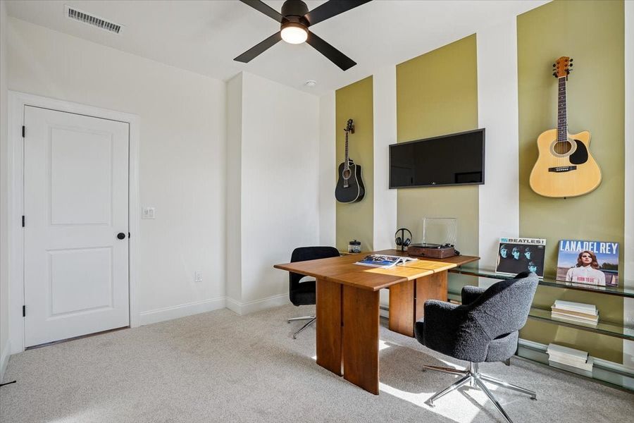Representative furnished interior of a home built from the Pamlico by Caruso Homes in Midtown Rows, Fuquay Varina (Image 30). Representative furnished interior of a home built from the Pamlico by Caruso Homes in Midtown Rows, Fuquay Varina (Image 30).