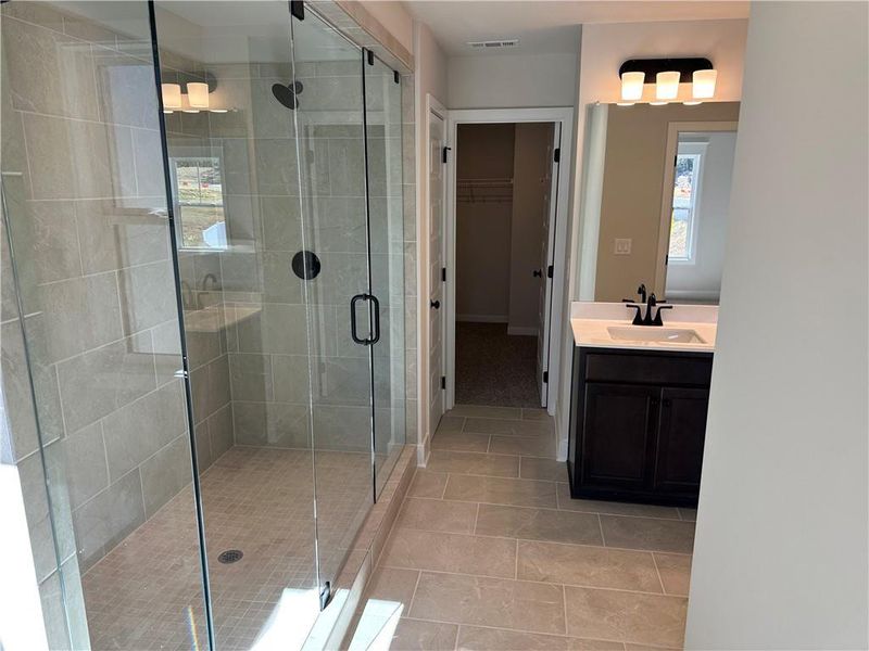 Furnished interior view inside a new home in Millstone at Mundy Mill, Gainesville (Image 8). Furnished interior view inside a new home in Millstone at Mundy Mill, Gainesville (Image 8).