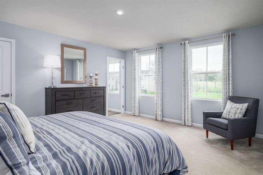 Representative furnished interior of a home built from the Aspen by Ryan Homes in The Glen at Hollybrook, Wendell (Image 14).
