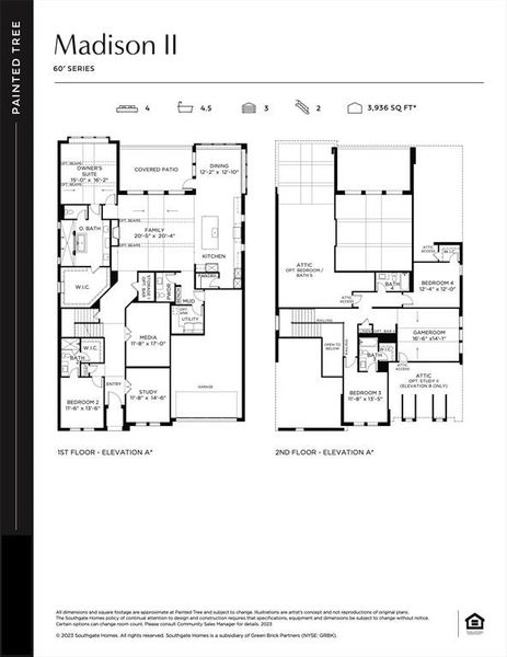 Featuring a fantastic layout with main floor guest suite, dreamy owner's suite and entertaining space everywhere you look, our Madison II floor plan is a winner!