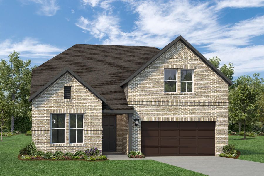 Representative exterior photo of a completed home built from the Honor by Rockwell Homes in Creekside, Royse City, TX (Image 36).