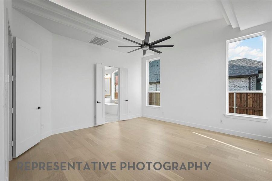 Spacious, unfurnished interior of a new home in Star Trail, Prosper (Image 20). Spacious, unfurnished interior of a new home in Star Trail, Prosper (Image 20).