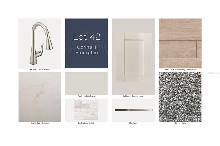 Sample of building materials used in homes in Emerson Pointe, Apopka (Image 25).