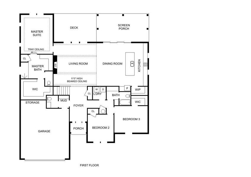 2D floor plan layout of this home in , Statesville, NC (Image 2).