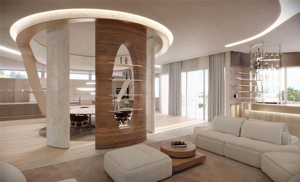 Furnished interior view inside a new home in , Golden Beach (Image 6). Furnished interior view inside a new home in , Golden Beach (Image 6).