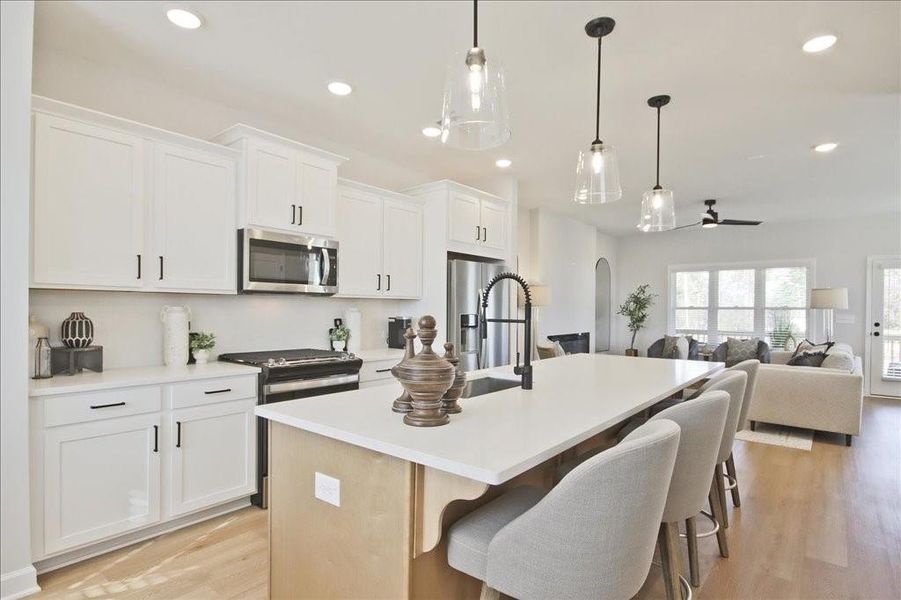 Furnished interior view inside a new home in Townes at South Main, Kennesaw (Image 26).