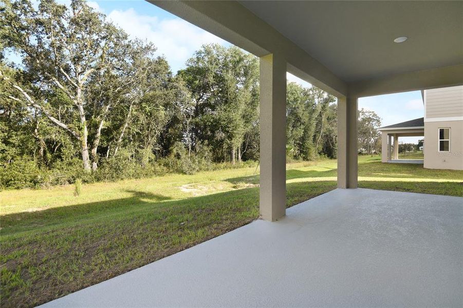 Exterior details and patio area of a home in Seasons at Wekiva Ridge, Mount Dora (Image 3). Exterior details and patio area of a home in Seasons at Wekiva Ridge, Mount Dora (Image 3).