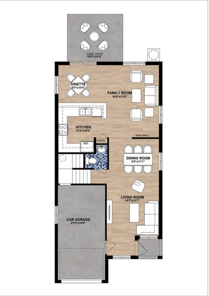 Renderings are for illustrative purposes only. Final features, finishes, and layout may vary without notice.