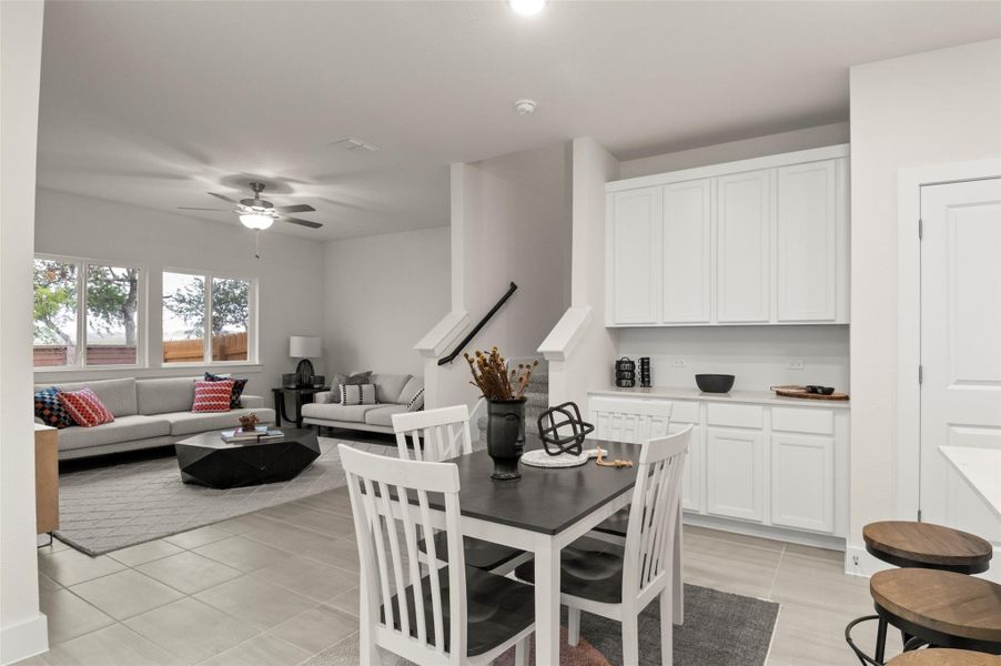 Furnished interior view inside a new home in Saddle Creek Twinhomes, Georgetown (Image 32).