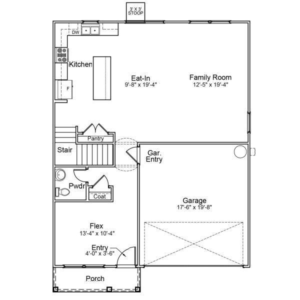 2D floor plan layout of this home in Bluefield, Lexington, SC (Image 2). 2D floor plan layout of this home in Bluefield, Lexington, SC (Image 2).